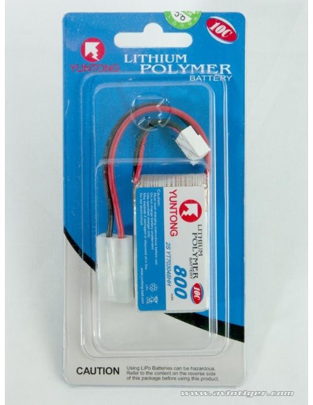 PACK LI-PO 7.4V 800 MAH 10C