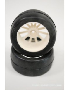 JANTE AVANT + PNEU SLICK  1/10 2 P. (S2)