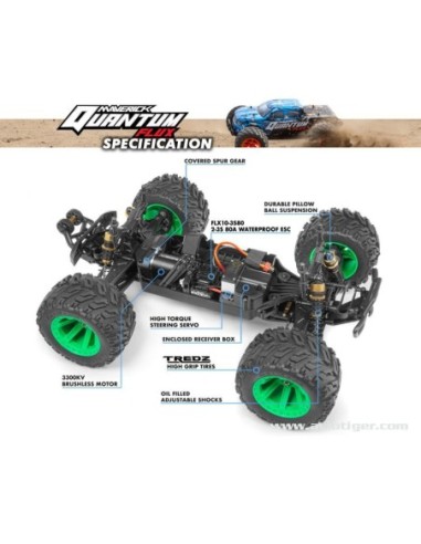 QUANTUM MT 1/10  4X4 FLUX ARGENT