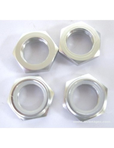 ECROU DE ROUE NYLON ARGENT