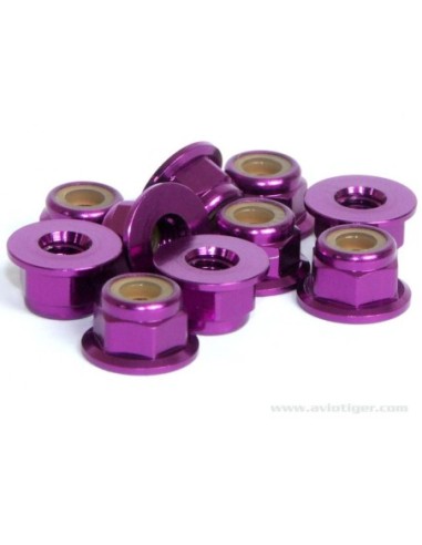 ECROU NYLSTOP EPAULE VIOLET 4MM