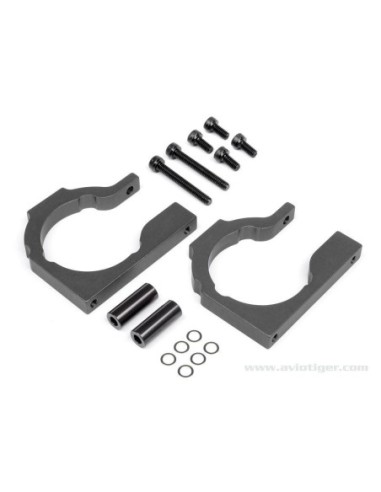 SUPPORT MOTEUR 8MM GRIS FLUX