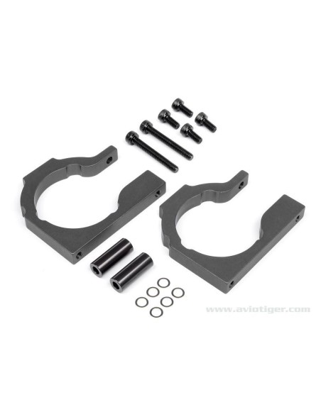 SUPPORT MOTEUR 8MM GRIS FLUX