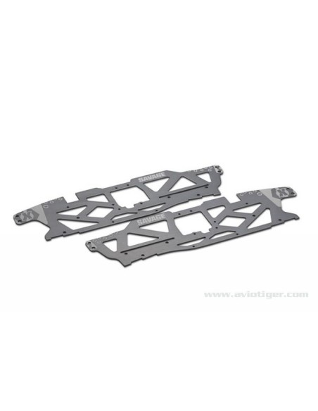 CHASSIS TVP SAVAGE X V2 GUNMETAL