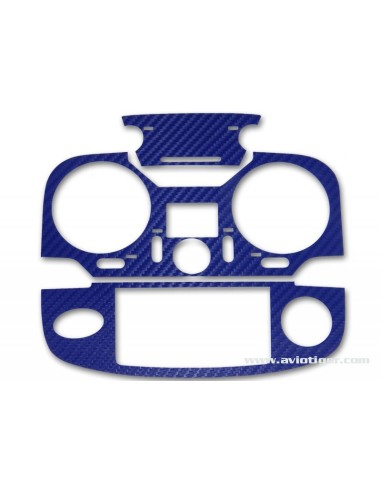 STICKER T12K BLEU METAL LOOK CARBONE