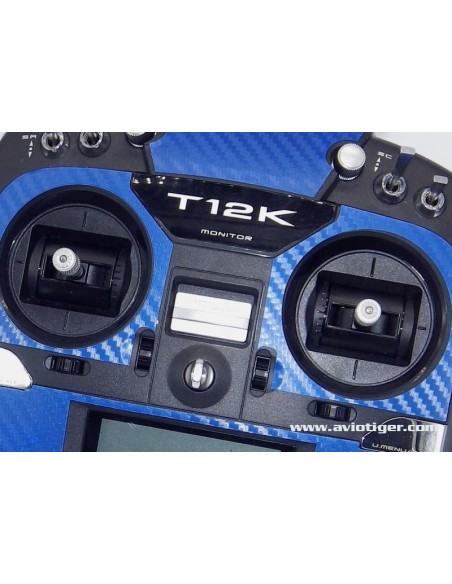 STICKER T12K BLUE METAL CARBON LOOK