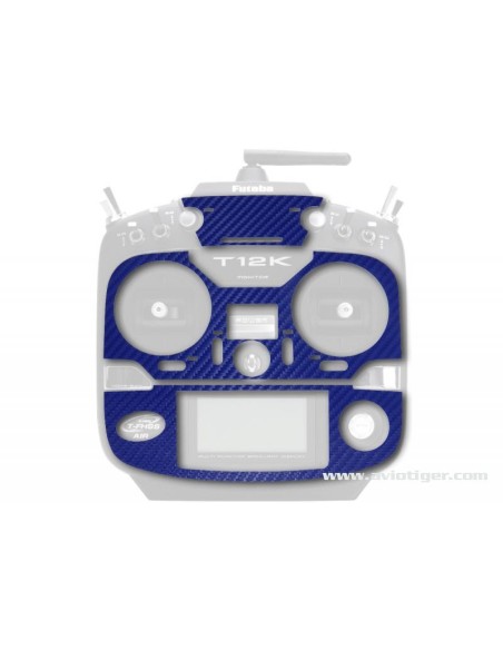 STICKER T12K BLUE METAL CARBON LOOK