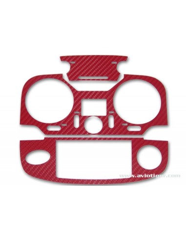 STICKER T12K RED METAL CARBON LOOK