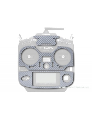 STICKER T12K SILVER GRAY METAL CARBON LOOK