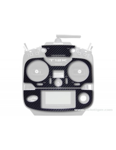 STICKER T12K NOIR METAL LOOK CARBONE