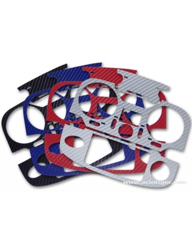 STICKER T12K LOOK CARBONE SET OF 4 COLORS