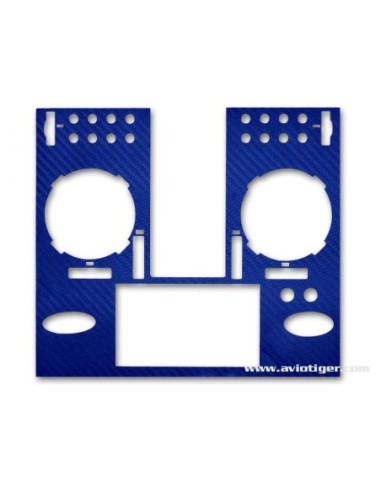 STICKER FX36 BLUE METAL CARBON LOOK