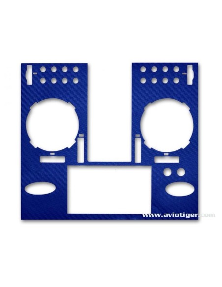 STICKER FX36 BLUE METAL CARBON LOOK