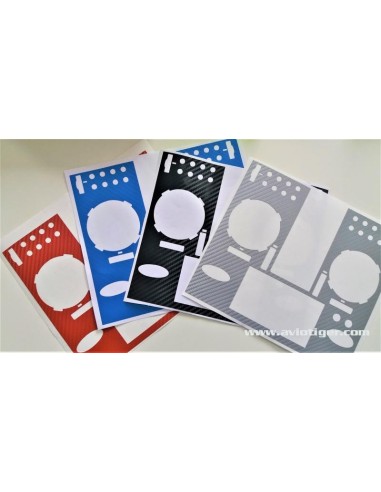 STICKER FX36 SILVER CARBON LOOK