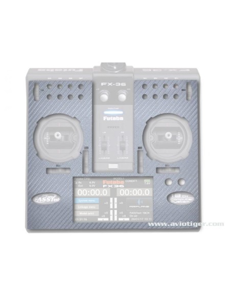STICKER FX36 SILVER CARBON LOOK