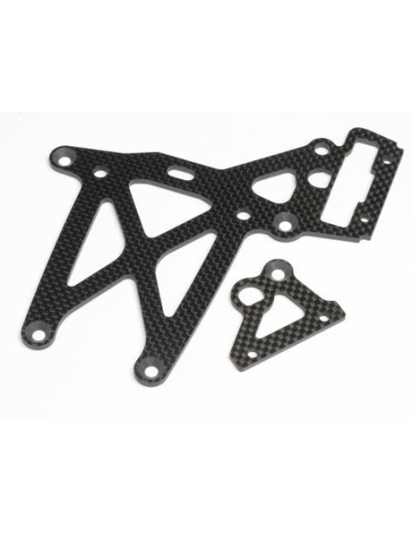 SET PLAQUE SUP ARR CARBONE BAJA