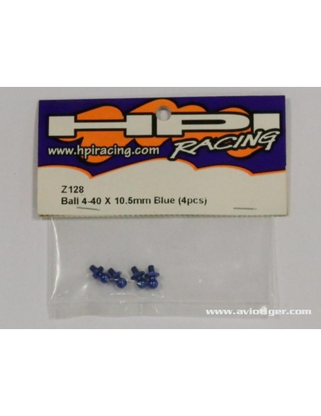 BILLES 4-40X10.5MM BLEUES (S4)
