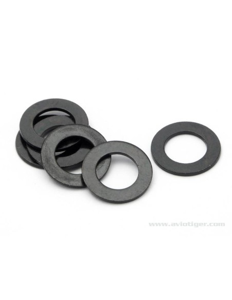 RONDELLES 7X12X0,8MM NOIRES (S6)