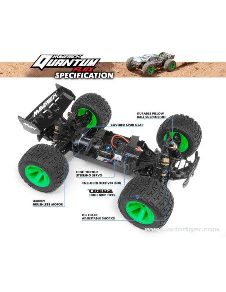 QUANTUM XT 1/10 4X4 FLUX SILVER