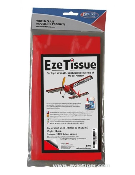 EZE FABRIC RED 75X50CM (S5)