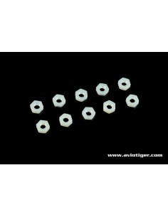 HEXAGON NUT M3 NYLON S10 2