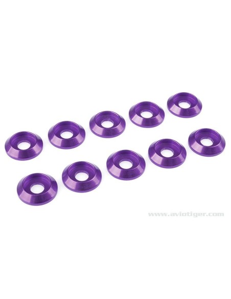 WASHER M5 ROUND SCREW ALU VIOLET