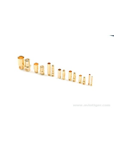 8MM GOLD CONNECTOR M+F S8
