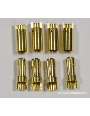 5.5MM M/F 4-PAIR GOLD CONNECTOR