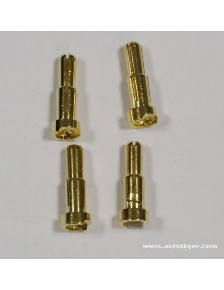 4-5MM 90? GOLD CONNECTOR MALE S4