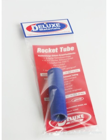 BLUE SILICONE TUBING 21MM/10CM