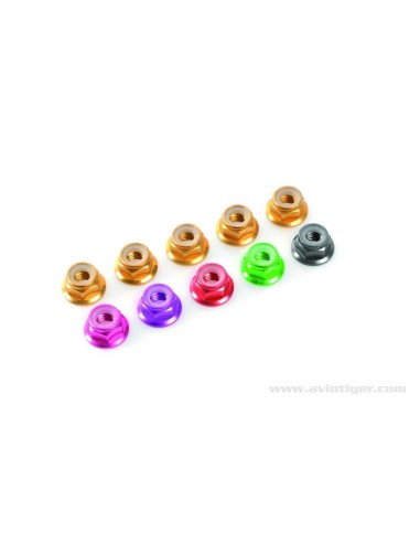 HEX LOCK NUT FLANGE M4 OR