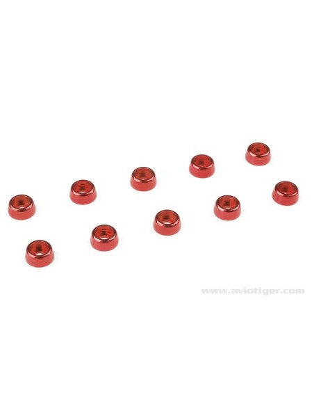 RONDELLE M2 VIS CONIQ ALU ROUGE