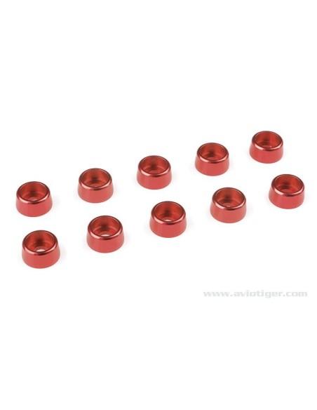 RONDELLE M3 VIS CONIQ ALU ROUGE