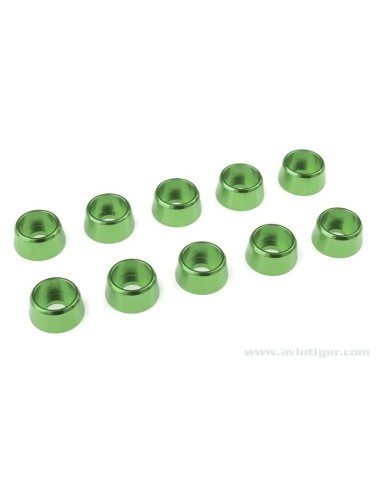 RONDELLE M4 VIS CONIQ ALU VERT