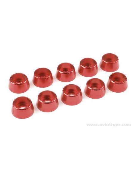 RONDELLE M5 VIS CONIQ ALU ROUGE