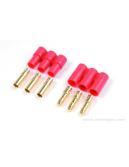 3.5MM PIN PLASTIQ GOLD CONNECTOR