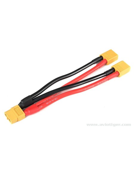 GForce GF-1321-016 Câble Power V parallèle XT-60 12Awg Câble silicone 12Cm 1 pc
