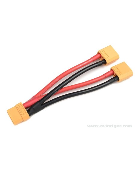 Câble Power V parallèle XT-90 10Awg Silicone Câble 12Cm 1 pc
