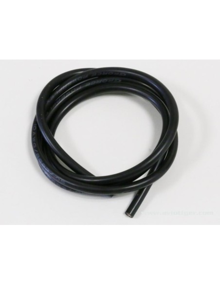 SILICONE CABLE 10AWG BLACK 1M