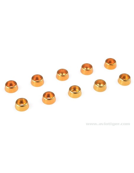 WASHER M2.5 SCREW CONIQ ALU GOLD