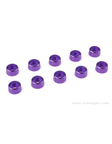 WASHER M3 SCREW CONIQ ALU VIOLET