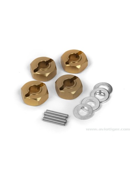 HEXAGONE DE ROUE ALU 12MM (S4)