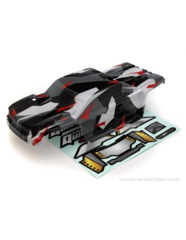 XT FLUX GREY-RED PAINTED BODYWORK