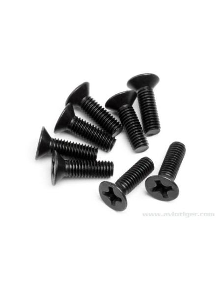 FLAT HEAD SCREW M3X10MM S8