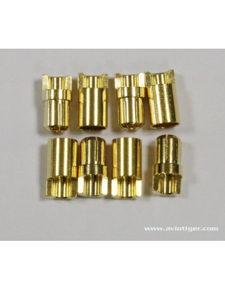 CONNECTEUR OR 6.5MM M/F 4 PAIRES