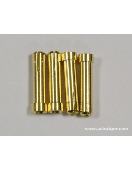 ADAP GOLD 4MM FEMALE 5MM MALE S4