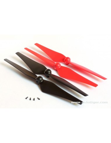 SET HELICE ROUGE NOIRE