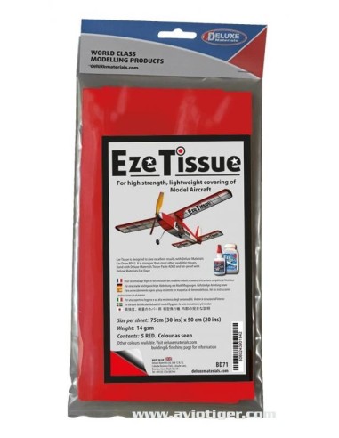 EZE FABRIC RED 75X50CM (S5)