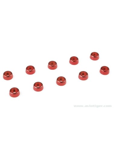 RONDELLE M2 VIS CONIQ ALU ROUGE