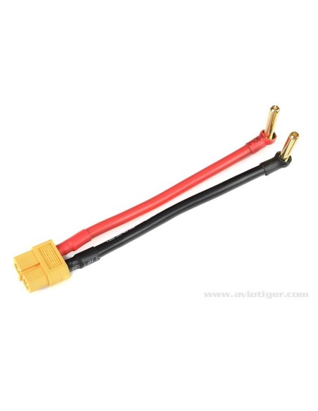 GForce GF-1325-090 Câble adaptateur  4Mm Gold prise XT-60 mâle 12Cm 1 Pc
